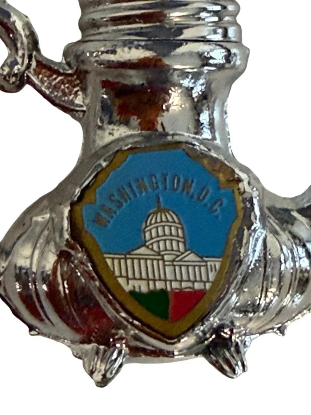Vintage Washington DC Souvenir Salt Pepper Set Tray Monument Names Japan Teapot